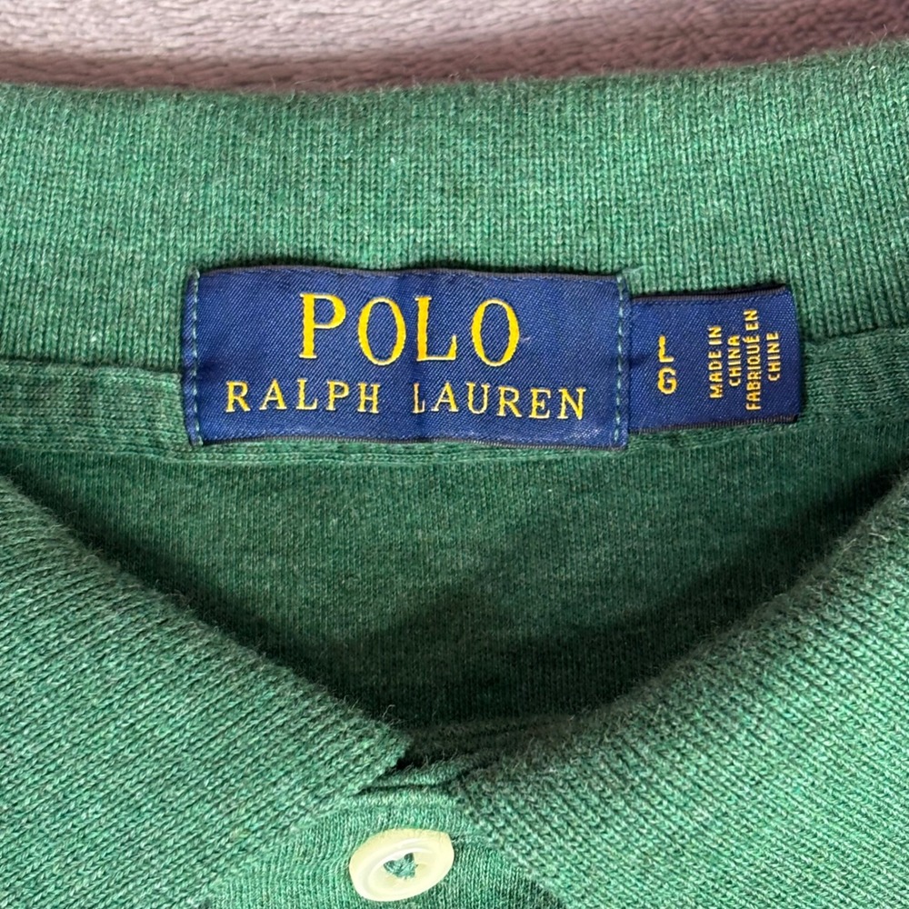 Polo Ralph Lauren Polo Shirts Mens Large Blue Green 2 Pack Classic Fit Cotton - Picture 2 of 11